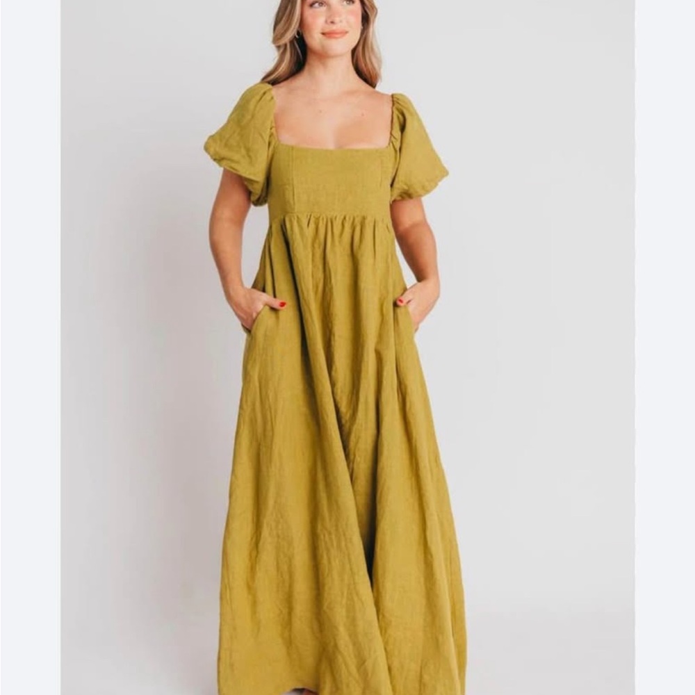 Solai The Label French Riviera Linen Dress Large